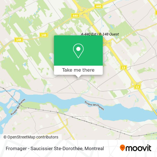 Fromager - Saucissier Ste-Dorothée map