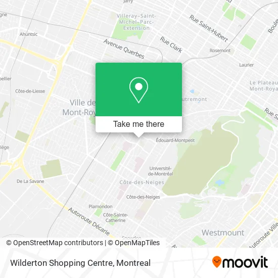Wilderton Shopping Centre map