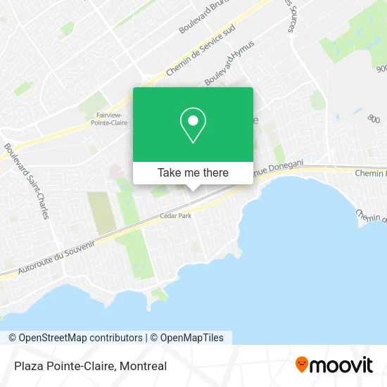 Plaza Pointe-Claire map