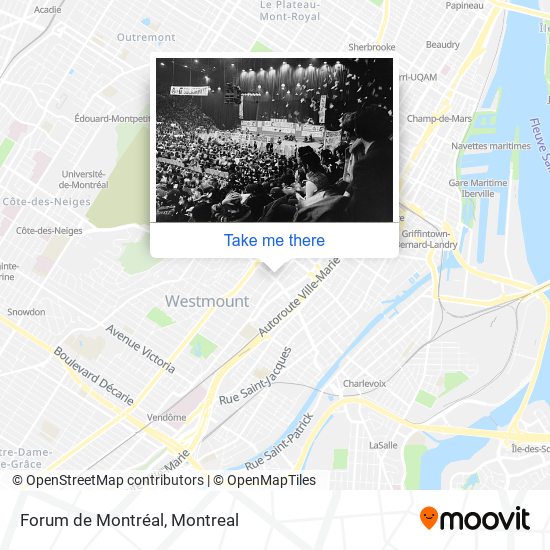 Forum de Montréal map