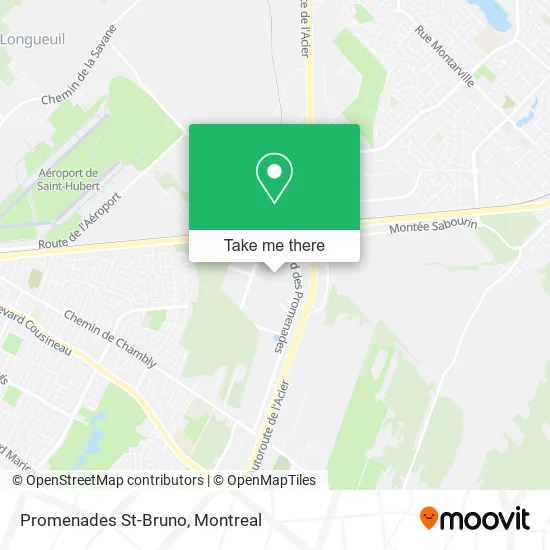 Promenades St-Bruno map