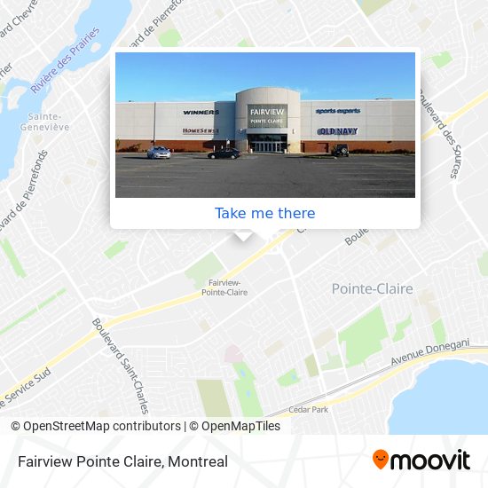 Fairview Pointe Claire map