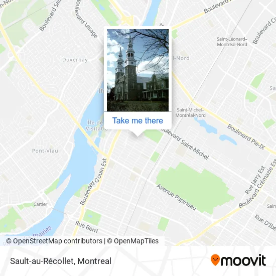 Sault-au-Récollet map