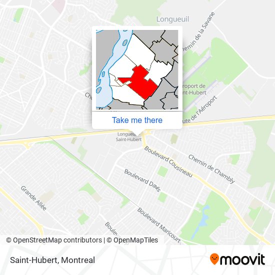 Saint-Hubert map