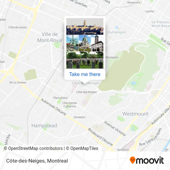 Côte-des-Neiges map
