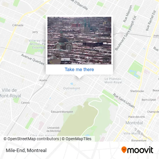 Mile-End map