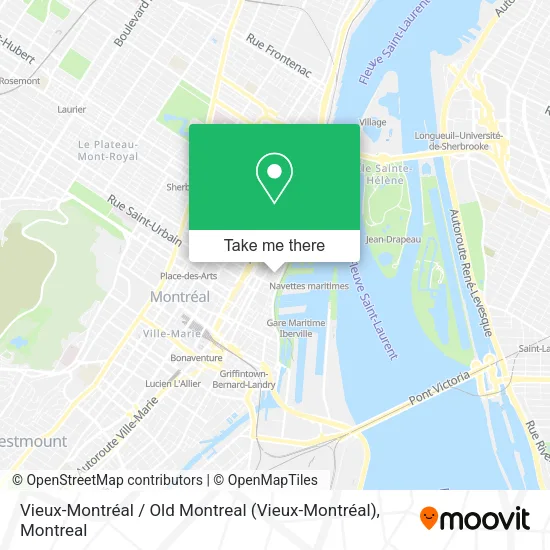Vieux-Montréal / Old Montreal map