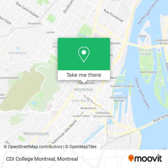 CDI College Montreal map