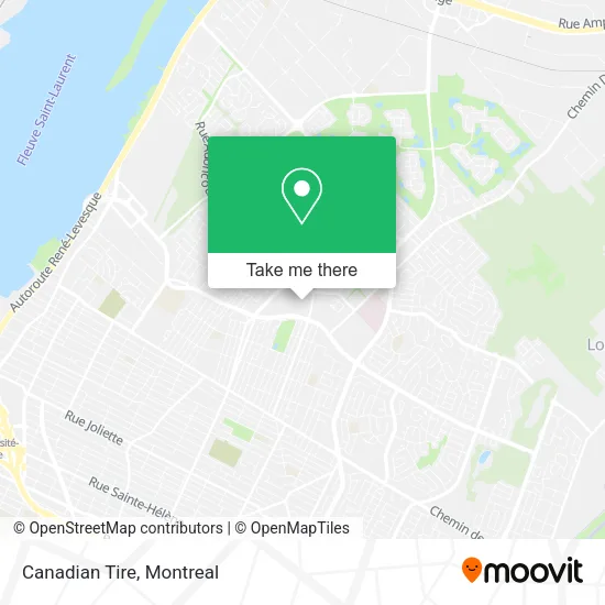 Canadian Tire map