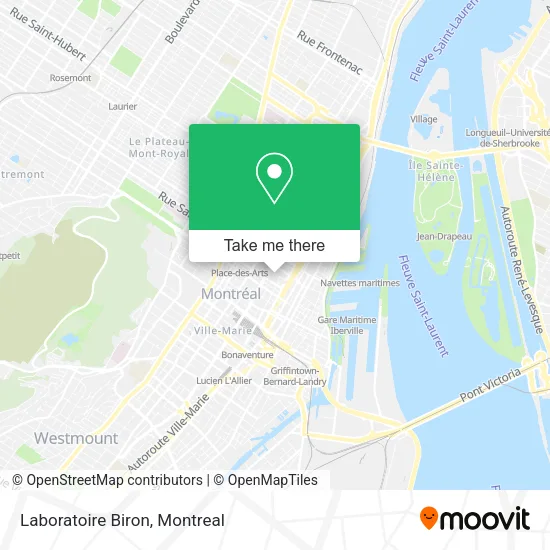 Laboratoire Biron map