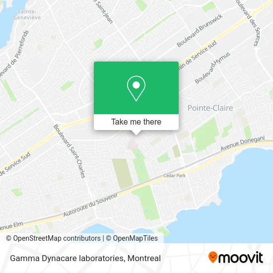 Gamma Dynacare laboratories map