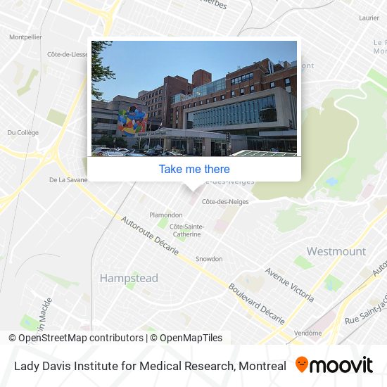 Lady Davis Institute for Medical Research map