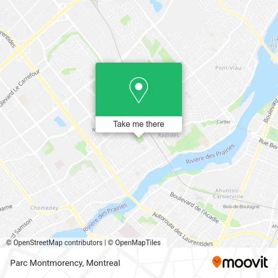 Parc Montmorency map