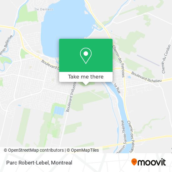 Parc Robert-Lebel map