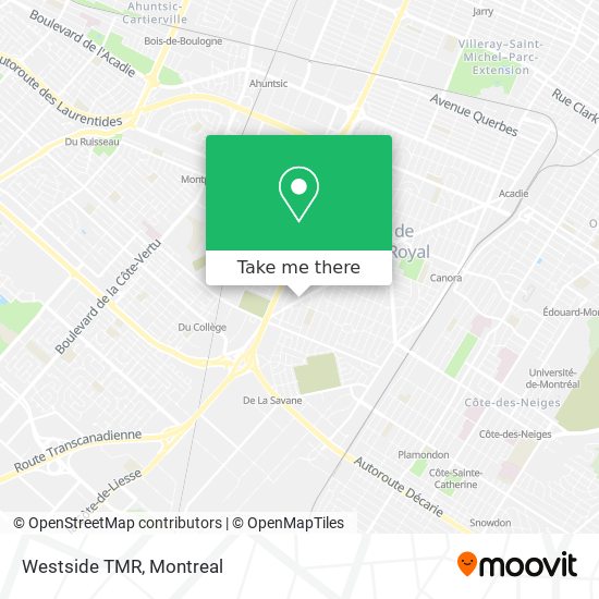 Westside TMR map