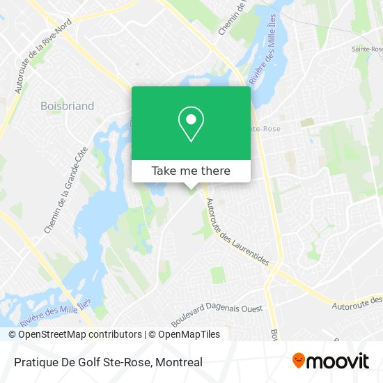 Pratique De Golf Ste-Rose map