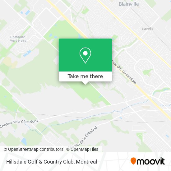 Hillsdale Golf & Country Club map