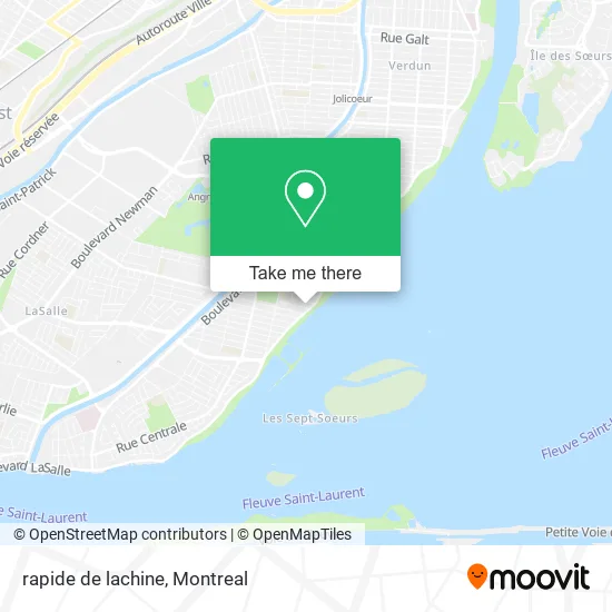 rapide de lachine map