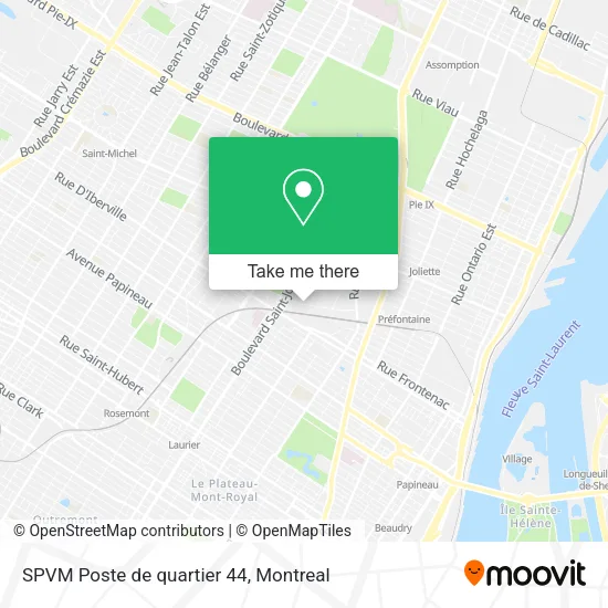 SPVM Poste de quartier 44 map