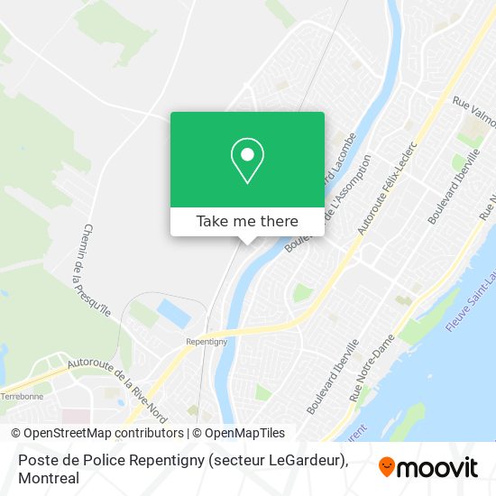 Poste de Police Repentigny (secteur LeGardeur) map