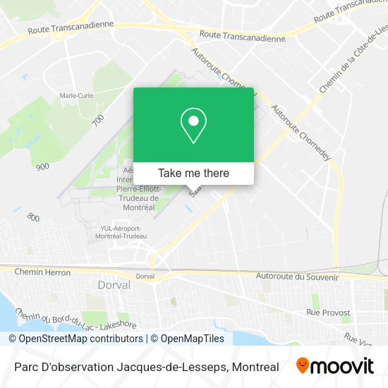 Parc D'observation Jacques-de-Lesseps map