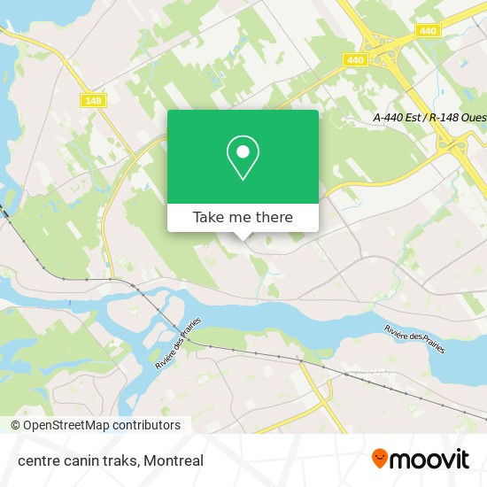 centre canin traks map