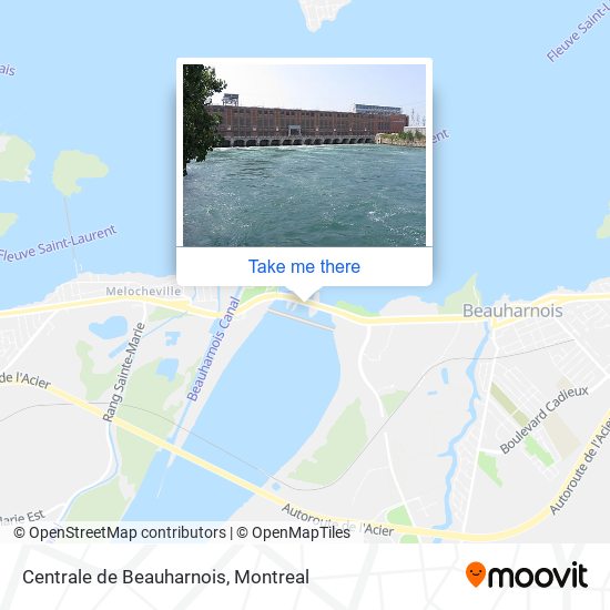 Centrale de Beauharnois map