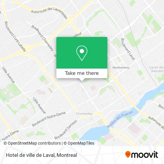 Hotel de ville de Laval map