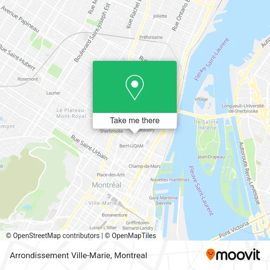 Arrondissement Ville-Marie map