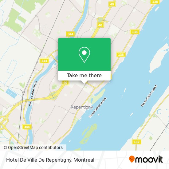 Hotel De Ville De Repentigny map
