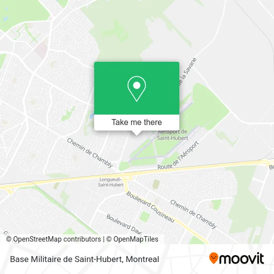 Base Militaire de Saint-Hubert map