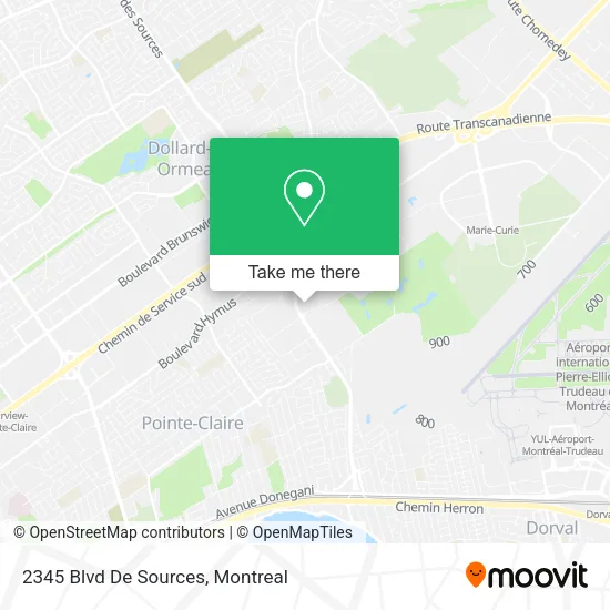 2345 Blvd De Sources map