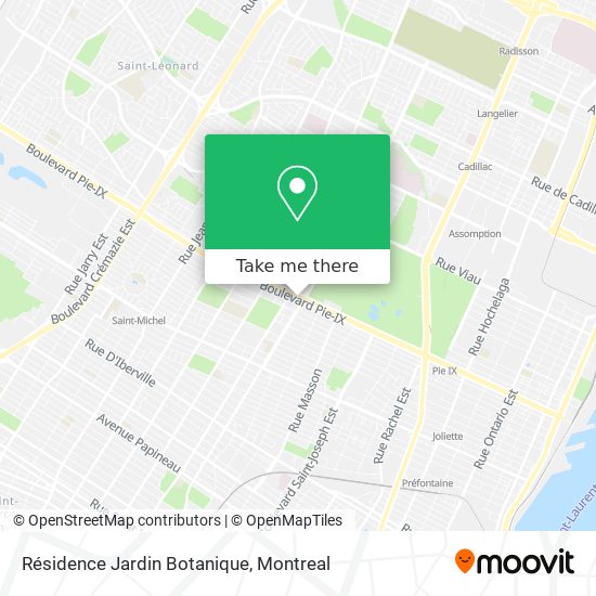 Résidence Jardin Botanique map