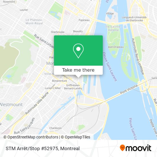 STM Arrêt/Stop #52975 map