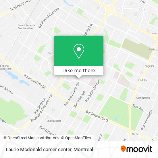 Laurie Mcdonald career center map