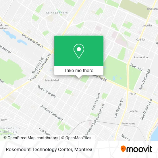 Rosemount Technology Center map