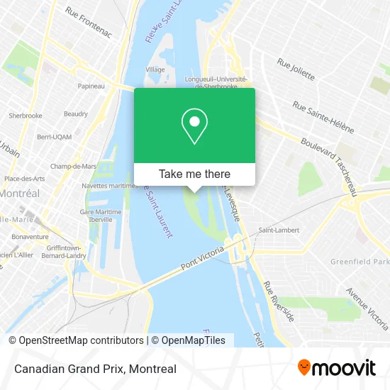 Canadian Grand Prix map