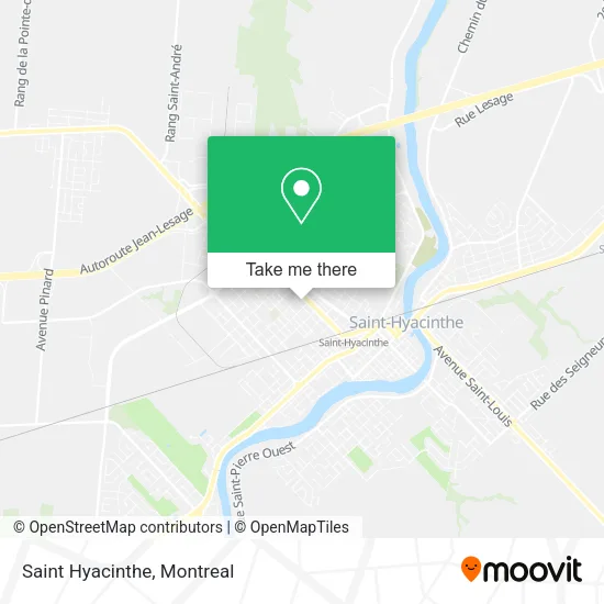 Saint Hyacinthe map