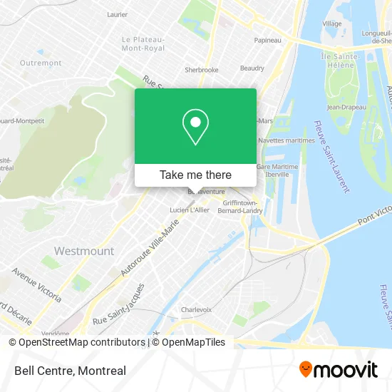 Bell Centre map