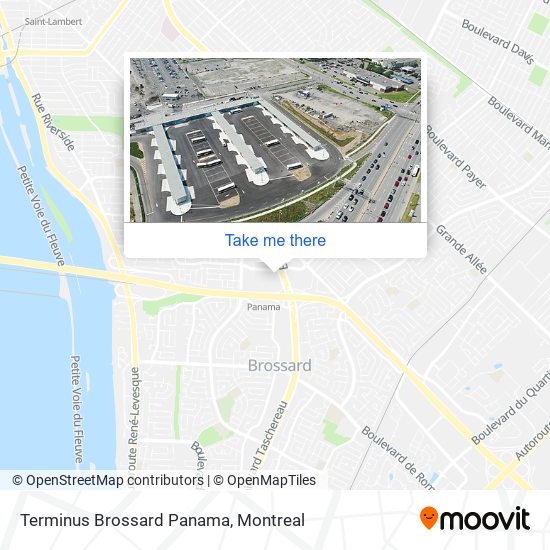 Terminus Brossard Panama map