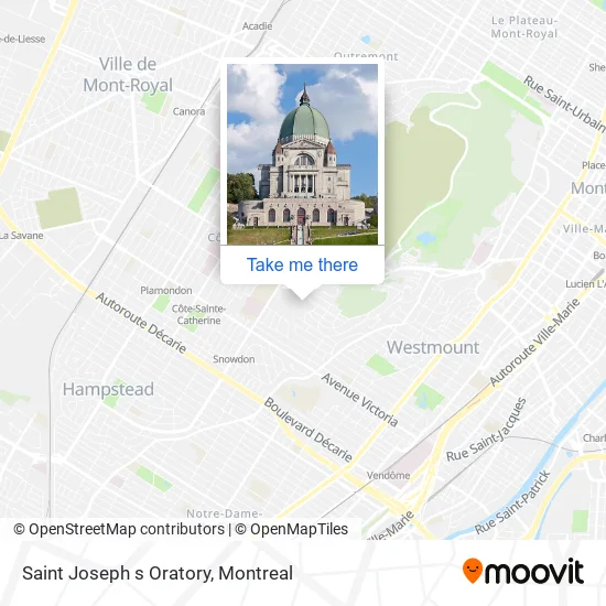 Saint Joseph s Oratory map