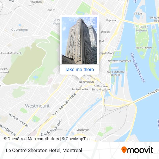 Le Centre Sheraton Hotel map