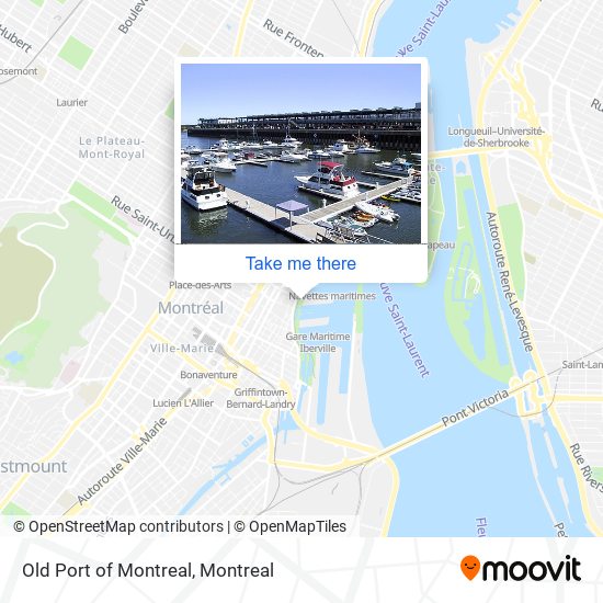 Old Port of Montreal map