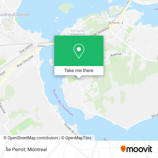 Île Perrot map