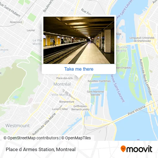 Place d Armes Station map