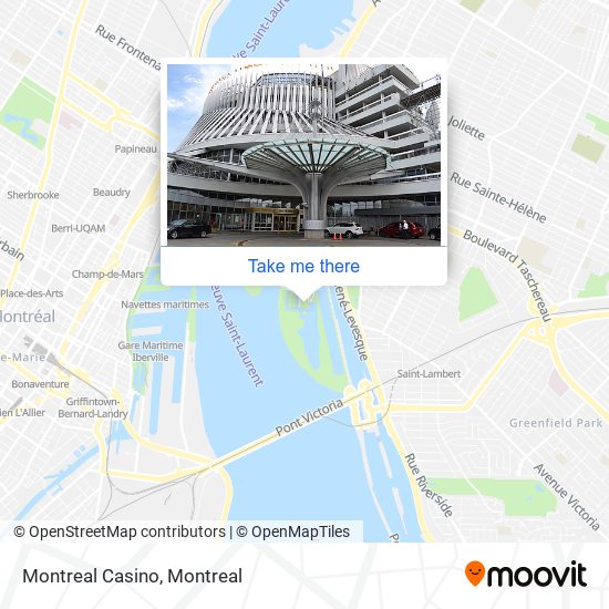 Montreal Casino map