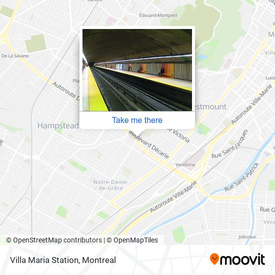 Villa Maria Station map