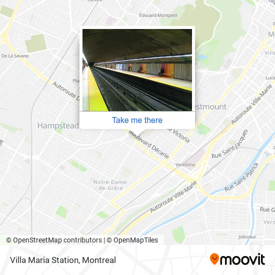 Villa Maria Station map