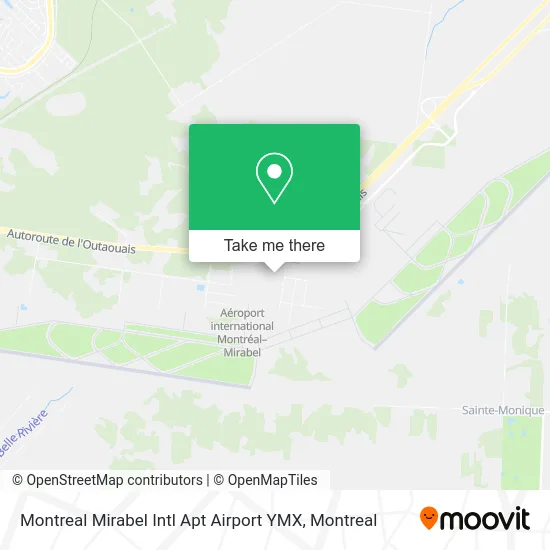 Montreal Mirabel Intl Apt Airport YMX map