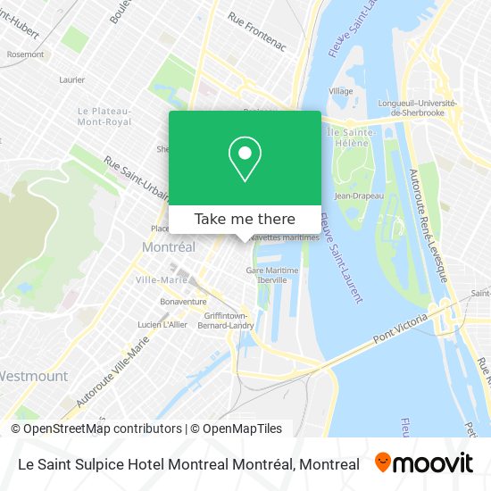 Le Saint Sulpice Hotel Montreal Montréal map